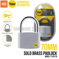 Yale Solid Brass Padlock 70mm Y120/70