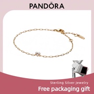 100% identical Pandora S925 sterling silver jewelry pendant bracelet gift Pandora Era Bezel Lab-Grow