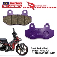 Front Disc Brake Pad Motorcycle / Racingline Front Brake Pad for Benelli RFS150I / Honda Hurricane 110
