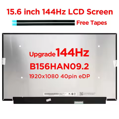 15.6" 144Hz Laptop LCD Screen B156HAN09.2 Fit NV156FHM-NY4 LP156WFG-SPP1 For Lenovo Legion 5-15ARH05