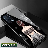 Softcase Glass Kaca OPPO A16 - Casing Hp OPPO A16 - C27 - Pelindung hp OPPO A16 - Case Handphone OPPO A16 - Casing Handphone OPPO A16 - Softcase oppo A16