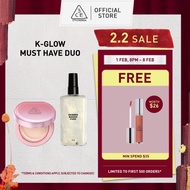 [Bundle] Fitting Mech Cover Cushion + Shimmer Makeup Fixer - K-Glow Must Have Duo