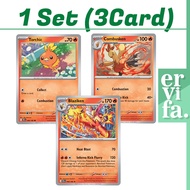 1Set Blaziken Combusken Torchic Pokemon Card  Destined Rivals (DRI) TCG ENGLISH