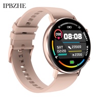 Smartwatch สมาร์ทวอท สมาร์ทนาฬิกาผู้หญิง Android เลือดออกซิเจน Heart Rate ความดันโลหิตสมาร์ทนาฬิกาผู้ชาย ECG SmartWatch สำหรับ Iphone HuaWei Xiaomi Smartwatch สมาร์ทวอท Silver Steel
