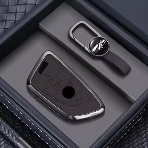 Alloy Style Car Key Case Cover Shell For BMW G20 G30 X1 X3 X4 X5 45e G05 X6 F20 G21 F40 F80 35i 3 5 