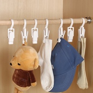 NEW Upgraded Hanging Clothes Hook And Hats Clip Holder Multi-purpose Clothes pins Curtain Hook Clip Pegs Windproof Beach Towel Holder Clip fk2