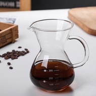 GOOJJ 400/500มล. หม้อกาแฟ กระจกสำหรับผู้หญิง ทนความร้อนทน หม้อเอสเพรสโซ่ เครื่องทำกาแฟ ใช้ซ้ำได้ กาต้มน้ำกาแฟ บาริสต้า