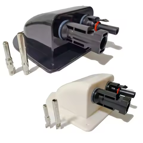 Solar Cable Entry Gland Curved Cable Connector Waterproof Double Hole Wire Cable Entry Gland For RV 