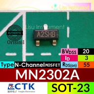 Tkmn2302a 20V 3A N-Channel MOSFET A2SHB Si2302 SOT-23 CTK Electronics