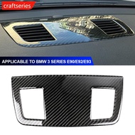CRAFTSERIES Car Interior Airvent Outlet Trim Cover Central Control Trim Panel Cover Carbon Fiber For