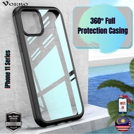 VOERO iPhone 11 /  iPhone 11 Pro / iPhone 11 Pro Max 360 Full Cover Glass TPU Shockproof Phone Case