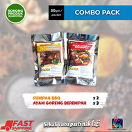 5 packs combo | value buy | 3 packs Ayam Goreng Berempah and 2 packs Rempah BBQ