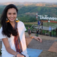 Flower Garland earrings Three Straps (Flower earrings)