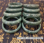 LUCKY DARK ORIGINAL JADE CHARM BANGLE