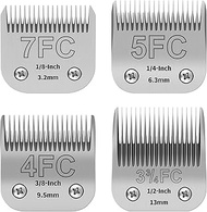 Pet Dog Grooming Detachable Ceramic Blades Kit,Compatible with Andis,Oster A5,Wahl KM10 Clippers,Cut