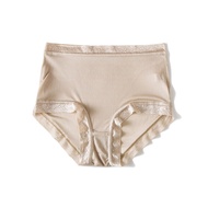 Xu ฟีนิกซ์100% กางเกงในผ้าไหมแท้สำหรับผู้หญิงกางเกงขาสั้นใส่อยู่บ้านขาตรงไร้รอยต่อทรงสามเหลี่ยมเซ็กซ