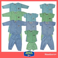 (🧸Newborn🧸) 1set Baby Eyelet clothing Bundles Baju bayi suit baju lubang   - JK Kids Mykids Anakku F