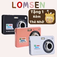 Digital mini camera v2 LOMSEN - 48MP recording + shooting Compact ultra-thin camera (Free Memory Car