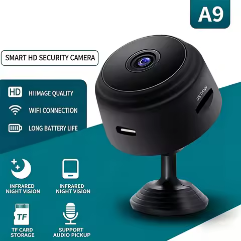 1/4PCS A9 Small Pet Camera, Indoor WiFi 1080P Dog & Cat Security Camera Long Distance for Pets,Car G