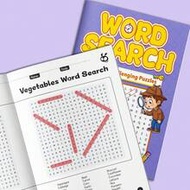 Themed Vocabulary Word Find Learning Notebook For Kids – Sight Words And Topic-Based Recognition Pra