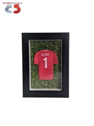 Deep Framed Jurgen Klopp Liverpool FC Embroidered Mini Jersey