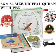 [SINGAPORE SELLER] Digital Quran :A5(Small) &amp; A4(Large) Size With 8GB Pen Reader + 6 Books (1 Year Warranty)