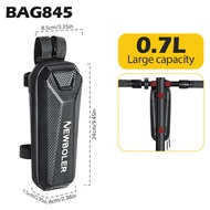 NEWBOLER 0.7L Electric Scooter Front Bag Waterproof Velcro Strap Release EVA Electric Scooter Bag Un