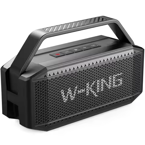 W-King D9-1 Wireless Speaker 60W Powerful Portable Speaker IPX6 Waterproof Outdoor Music Speaker wit