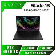 Razer Blade 15 RZ09-0485YTD3-R3T1 經典黑 雷蛇輕薄電競筆電/i7-13800H/RTX 4060 8G/16GB DDR5/1TB PCIe/15.6吋 QHD 240Hz/W11/全彩RGB背光鍵盤