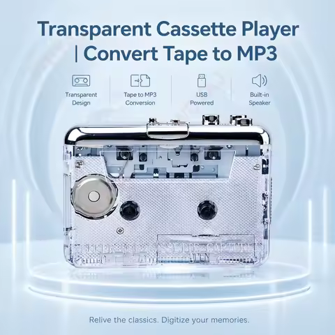 Cassette Player USB Cassette Capture Cassette to MP3 Converter for PC Music Player Cassette Recorder