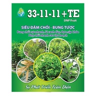 Phân bón 33-11-11 + TE (hộp 1kg) siêu đâm chồi bung tược bung chồi cực nhanh lá xanh dày đọt mập khỏ