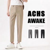 ACHSAWAKE 5 Sizes 6 Colors High Quality Trouser Pants for Men Above Ankle Korean Fashion Nice Tela S