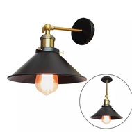 2 Pcs Vintage Wall Lamp Retro Aisle Lights Loft Iron Wall Light E27 Edison Bulb Sconce For Bedside H