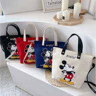 READYSTOCK💥 BEG ANELLO MICKEY MOUSE BAG TOTE BAG CANVAS HAND BAG WOMEN SLING BAG BEG TANGAN WANITA T