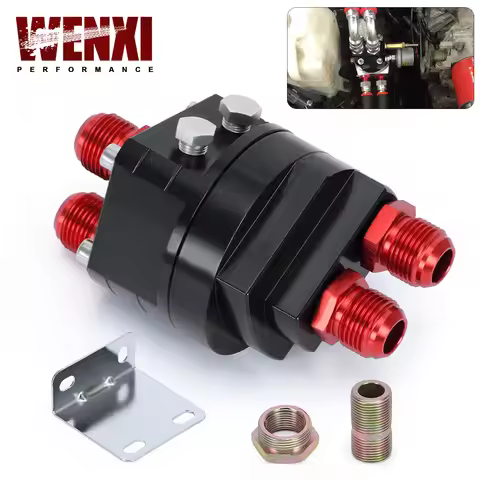 Oil Filter Relocation Male Sandwich Fitting Adapter Kit 3/4-16 M20 x1.5 Oil Filter Cooler Sandwich W