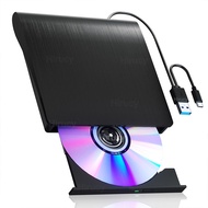 ไดรฟ์ Blu ray ภายนอก USB 3.0 แบบพกพา BD/CD/DVD Player สําหรับแล็ปท็อปพีซีรองรับ 50G DVD อ่าน CD Burn