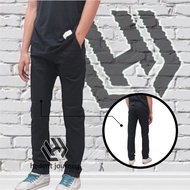 KATUN Men's Black Long Chino Pants Distro Slimfit Long Chinos Cool Guys Clana Cotton Stretch Long Sk