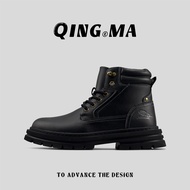QING_MA | รองเท้าบูทส้นหนาสำหรับผู้ชาย