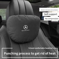 Top Quality Car Headrest Neck Pillow Support Seat For Mercedes Benz AMG E43 E63 E200 E260 E300 E320 E350 GLC200 GLC260 C200 C260 Soft Adjustable Car Accessories