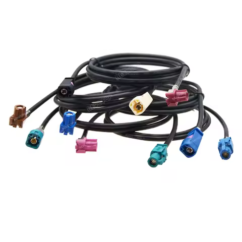 Car LVDS Video Line Cable NBT EVO System Fakra HSD D / H Female Right Angle 90° NBT Video 535 Cable 