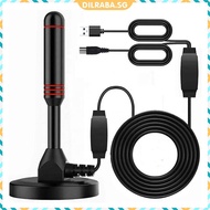 ✥Dilraba✥【In Stock】 Indoor Outdoor Digital HD Aerial Quick Response HD Digital TV Antenna 30DBI Indo