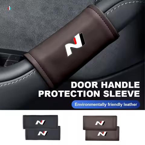 Car Door Inner Handle Protector Armrest Handle Decor Cover For Hyundai N Line Tuscon NX4 I20 I30 I10