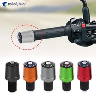 NOBELJIAOO 2Pcs 7/8" Motorcycle Handlebars Grips Bar Ends CNC Slider Vibration Heavy Weights Plug Ha