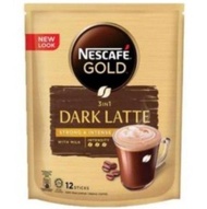 NESCAFE GOLD 3 IN 1 DARK LATTE 12 STICKS