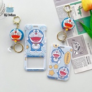 IU MISS Anime Doraemon Doraemon Card Holder Retractable Card Case Doraemon Card Cover Cute Plastic Doraemon Keychain Student