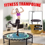 40"" Exercise Fitness Trampoline Rebounder For Child Adults Indoor Foldable Cardio Jump Workout Stability Training Tool Rose Red/Green