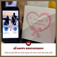 Happy Anniversary Notebook - Love Anniversary Gift for Doublebag - Cherishnotebook