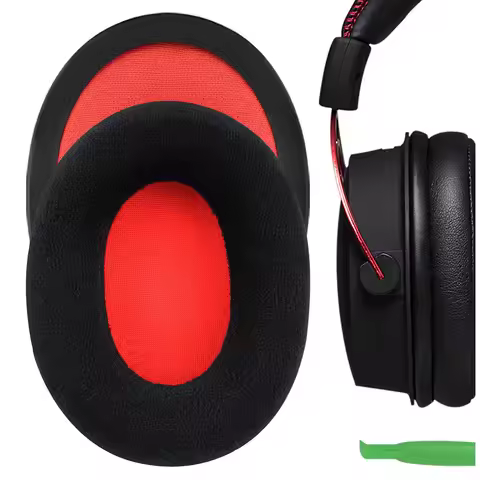 Geekria Comfort Velour Replacement Ear Pads for HyperX Cloud III Cloud 3 Cloud II Gaming Cloud Fligh