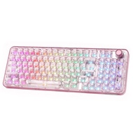 YUNZII X98 Crystal Mechanical Keyboard คีย์บอร์ดไร้สาย Wireless Bluetooth Custom X 98 Keycap