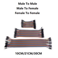 40pcs Jumper Wire 10CM 21CM 30CM Pins Male To Male Female To Female Cable Kit DIY Electron Line 2.54